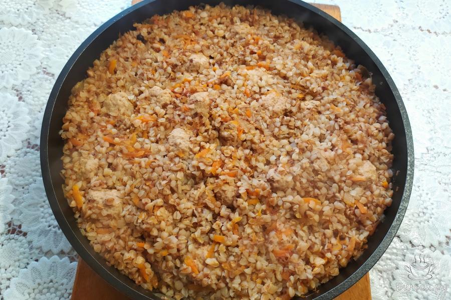 Гречка с фаршем и грибами на сковороде Почувствуй вкус! Дзен