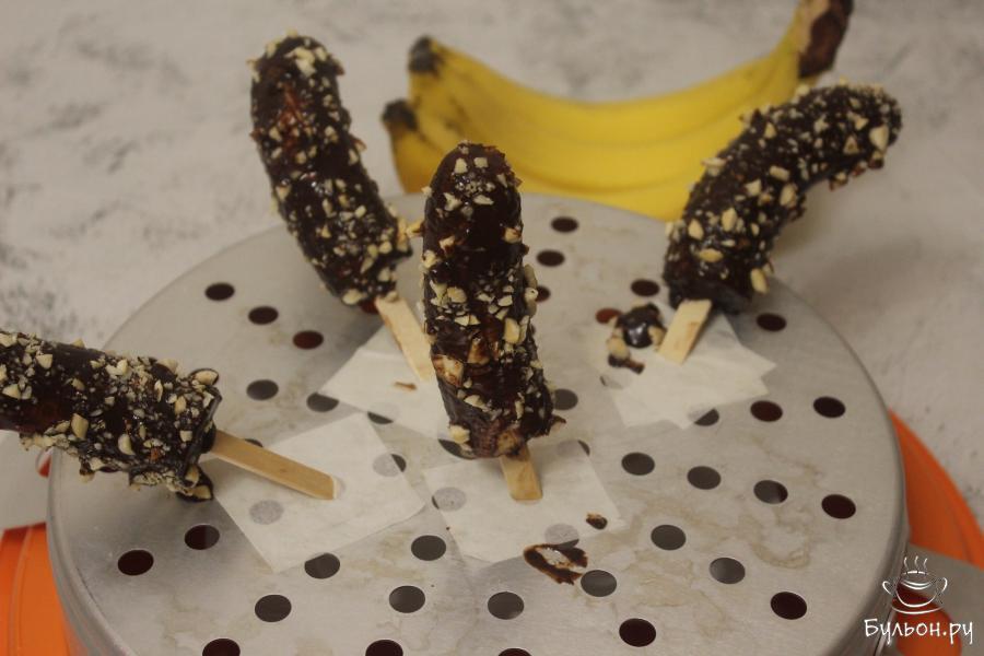 Как сделать бананы в шоколаде