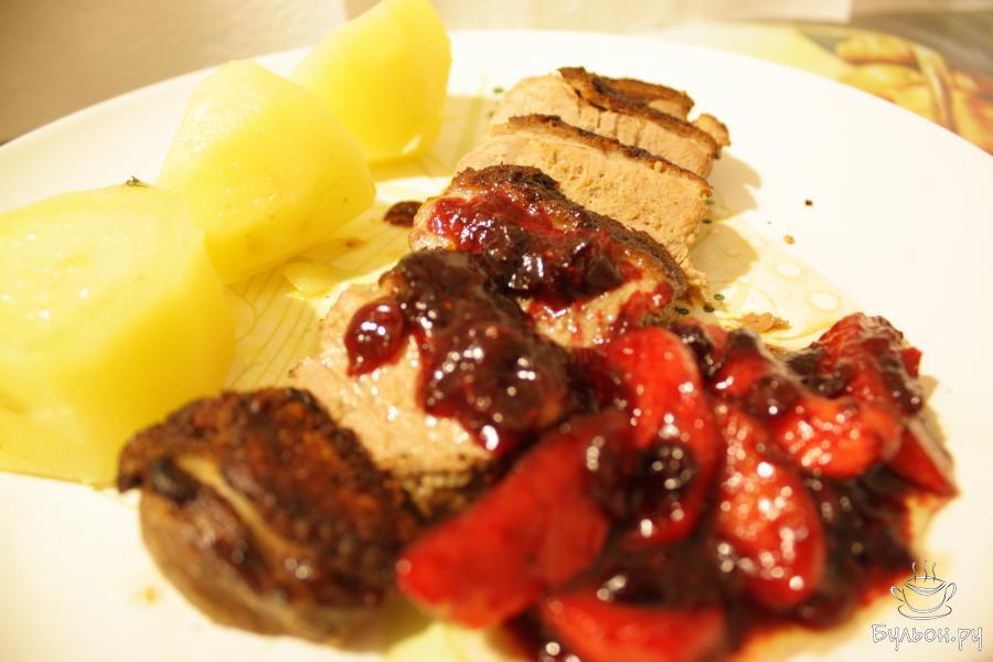 Жареная утиная грудка в соево-медовом маринаде - пошаговый рецепт с фото