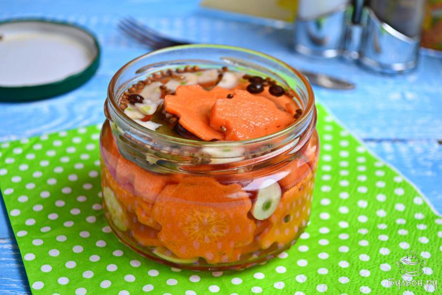 Морковь быстромаринованная - пошаговый рецепт с фото
