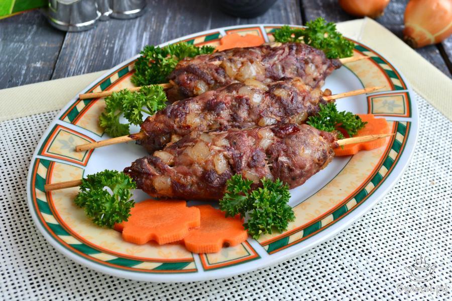 Люля-кебаб из мяса гуся и свинины - пошаговый рецепт с фото