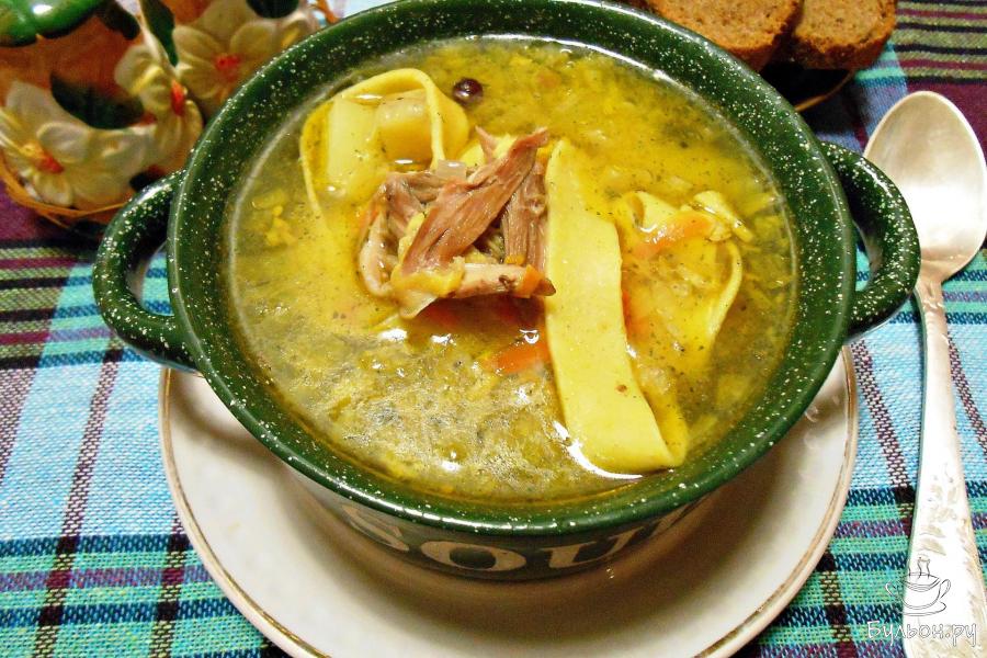 Куриный суп с домашней лапшой - пошаговый рецепт с фото