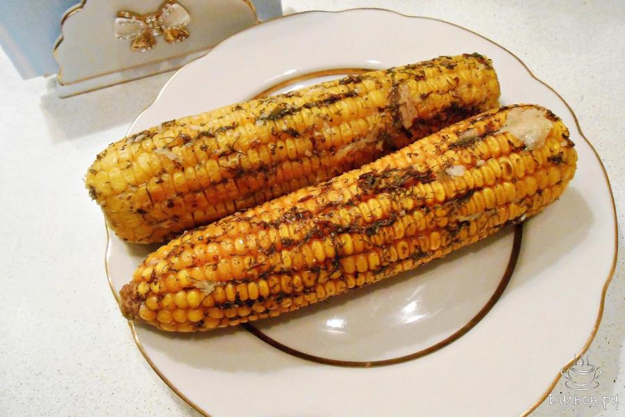 Кукуруза запеченная в фольге в духовке