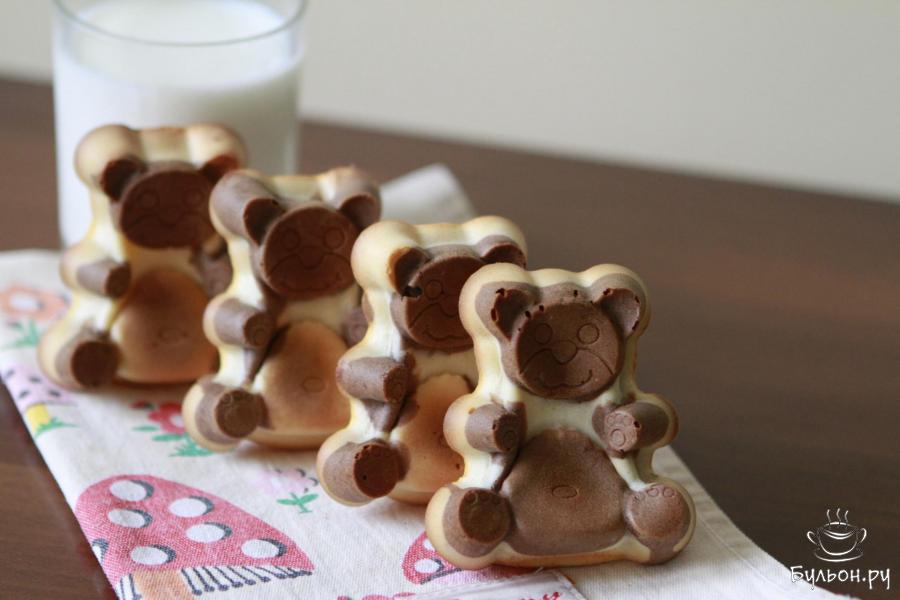 Бисквитное печенье Мишки "Барни" - пошаговый рецепт с фото
