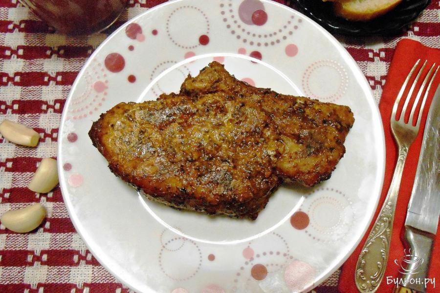 Свиная корейка на кости по-кавказски в духовке - пошаговый рецепт с фото