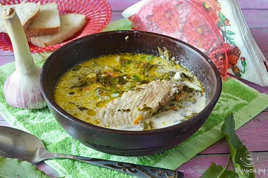 Зеленый борщ с щавелем и яйцом - пошаговый рецепт с фото