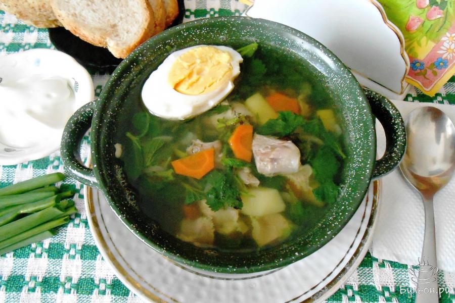 Nasselsoppa - шведский суп из крапивы - пошаговый рецепт с фото