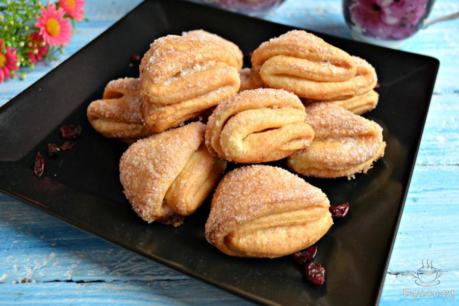 Творожное печенье "Гусиные лапки" - пошаговый рецепт с фото