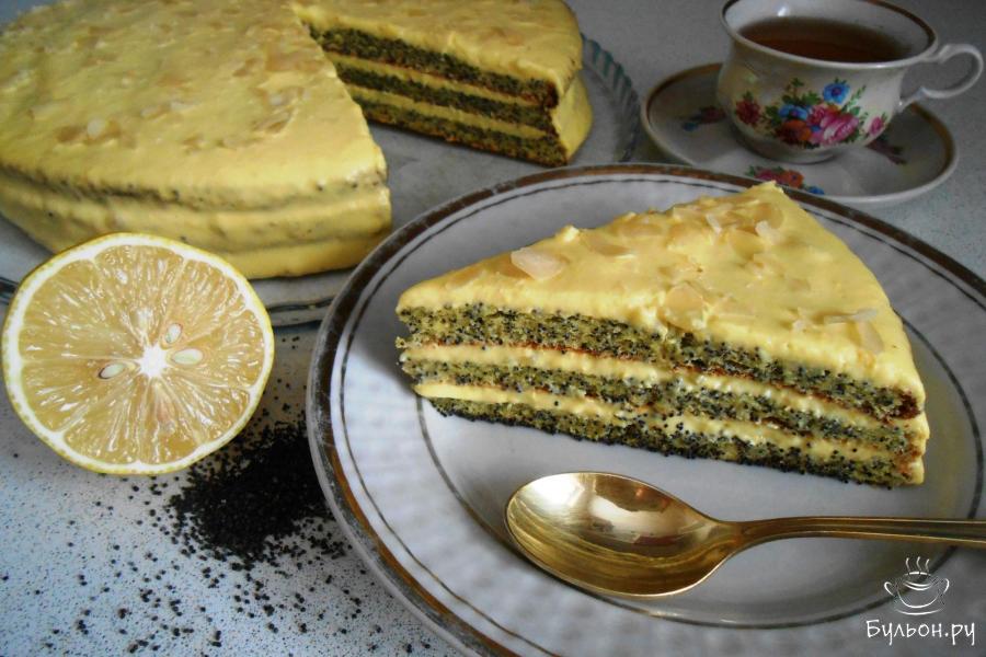 Маковый торт "Царица Эстер" - пошаговый рецепт с фото