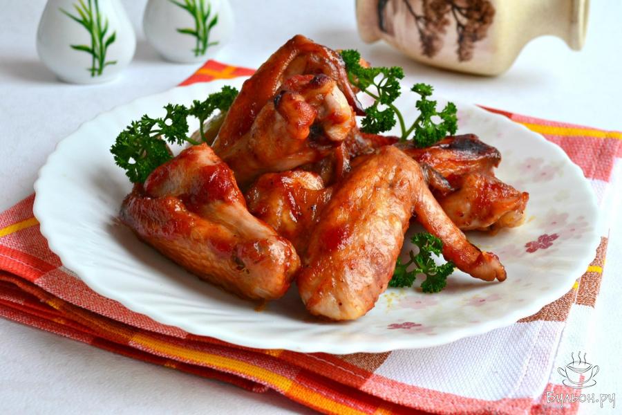 Медовые куриные крылышки в духовке - пошаговый рецепт с фото