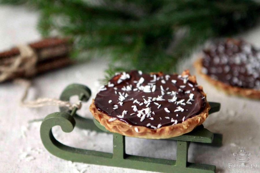 Тарталетки с начинкой из сливочно-шоколадного сыра - пошаговый рецепт с фото