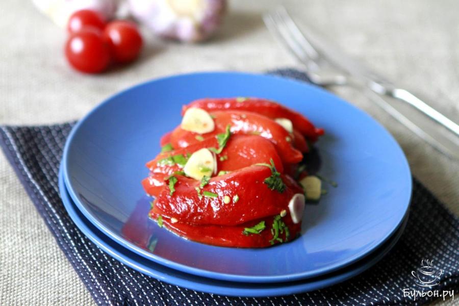 Салат из печеных перцев от Скотта Андерсена - пошаговый рецепт с фото