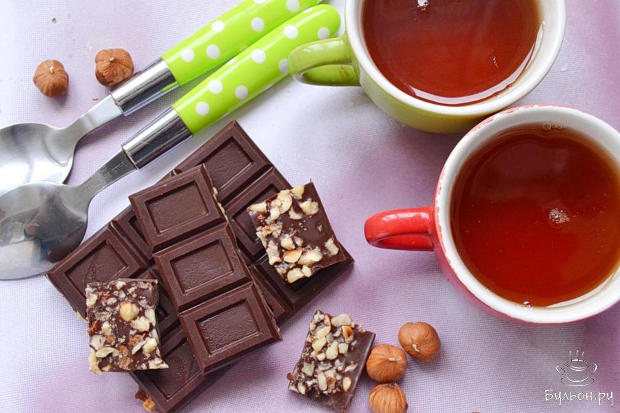 Шоколад с фундуком - пошаговый рецепт с фото