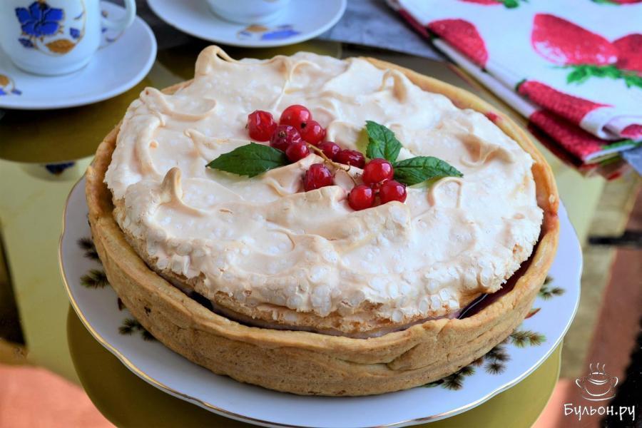 Пирог с красной смородиной - пошаговый рецепт с фото