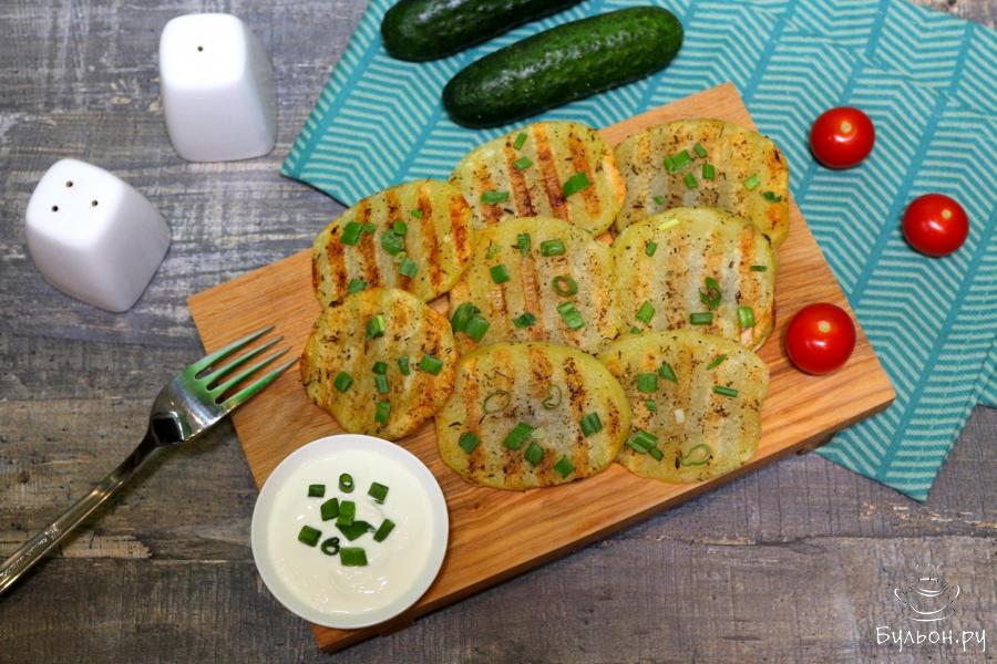 Картофель со специями на гриле - пошаговый рецепт с фото
