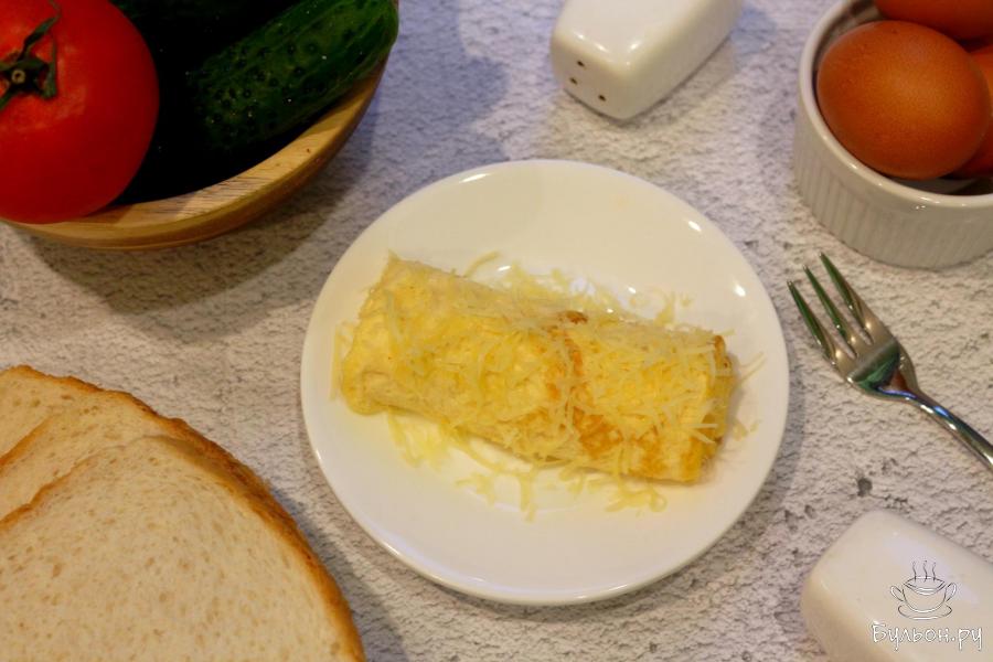 Нежный яичный омлет с сыром в мультипекаре - пошаговый рецепт с фото