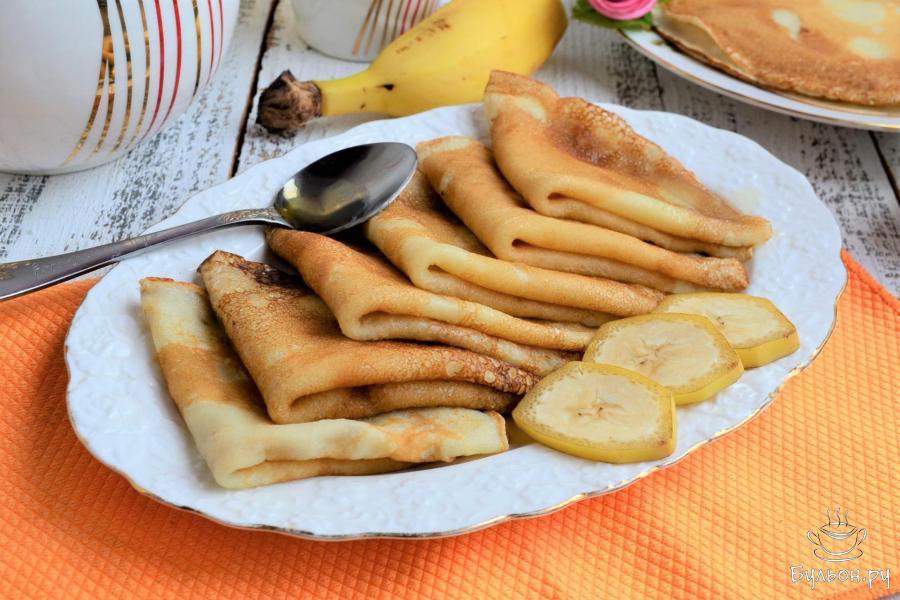 Банановые блинчики - пошаговый рецепт с фото