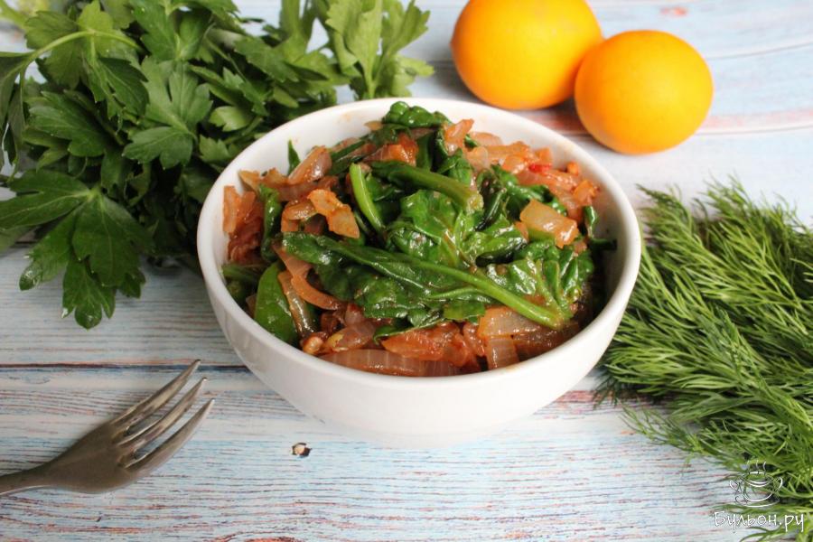 Салат из шпината по-корейски - пошаговый рецепт с фото