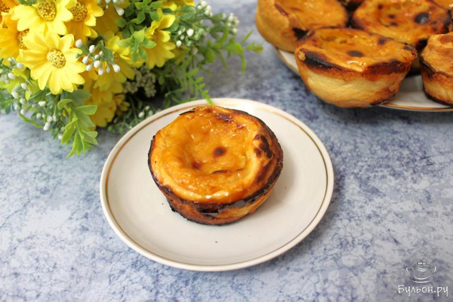 Португальское пирожное Паштейш - пошаговый рецепт с фото