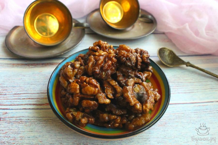 Жареные грецкие орехи по-китайски - пошаговый рецепт с фото