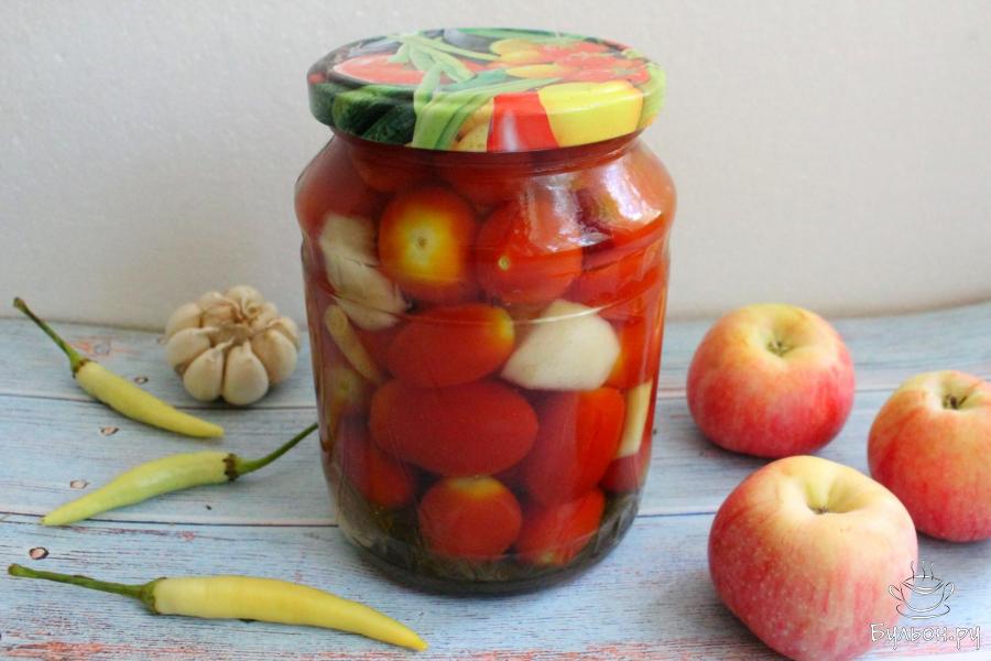 Помидоры черри с яблоками на зиму - пошаговый рецепт с фото