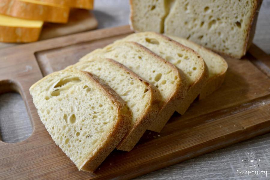 Хлеб на ржаной закваске с тыквенным пюре в хлебопечке
