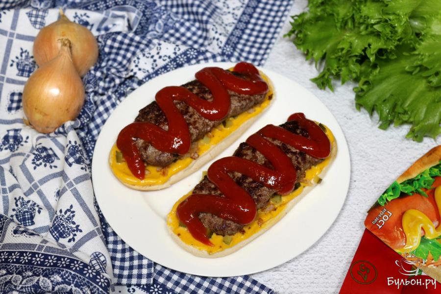 Сочные бутерброды с говяжьими котлетами - пошаговый рецепт с фото