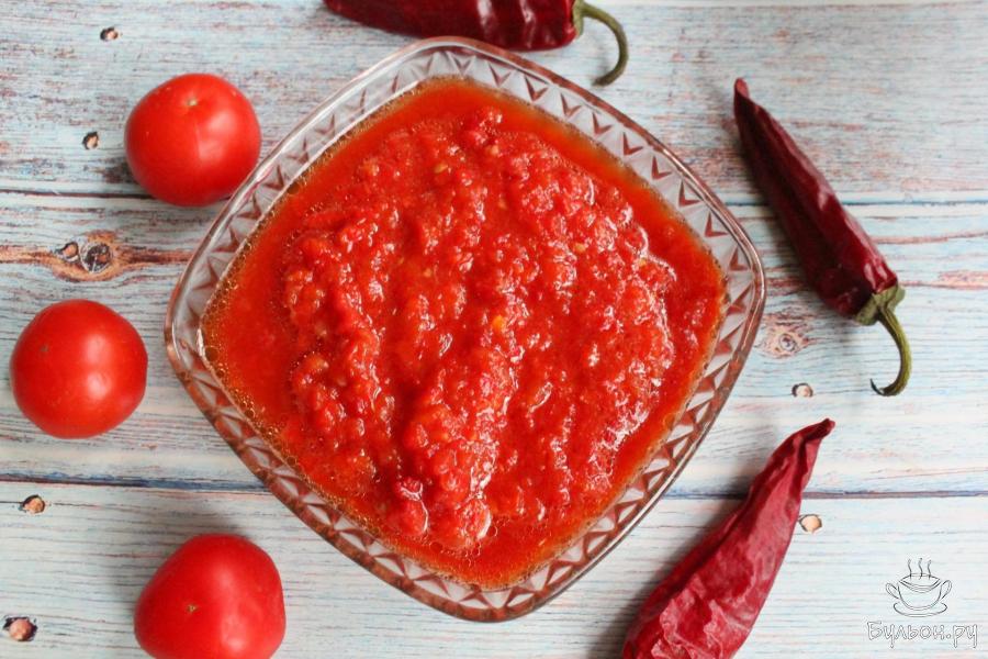 Болгарский соус из сладких перцев и помидоров Лютеница - пошаговый рецепт с фото