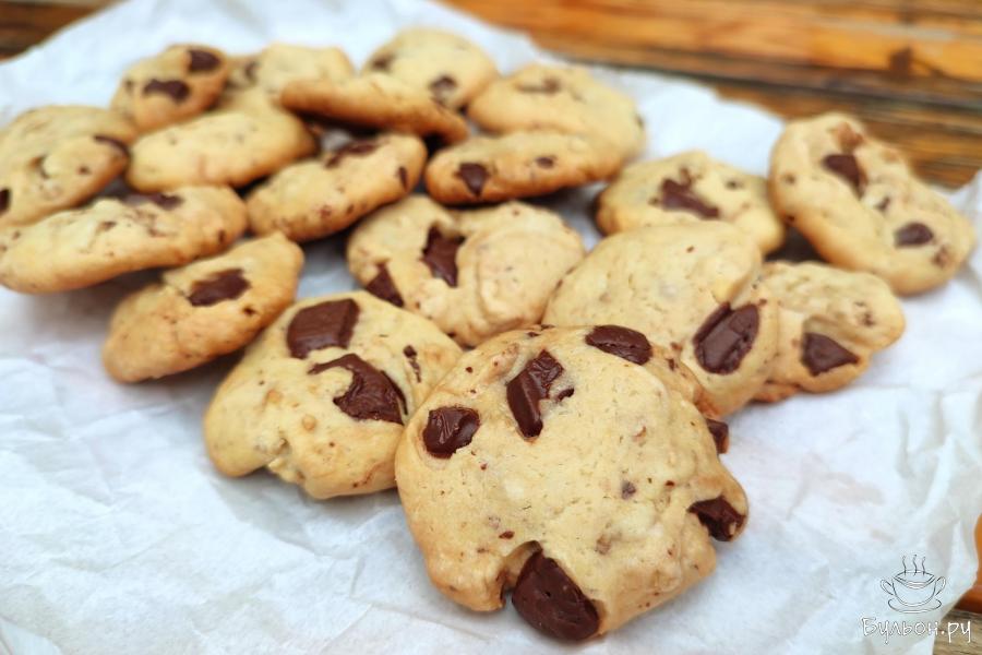 Рецепт печенья с кусочками шоколада