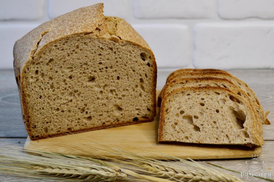 Хлеб из пшеничной и цельнозерновой муки на закваске в ХП - пошаговый рецепт с фото