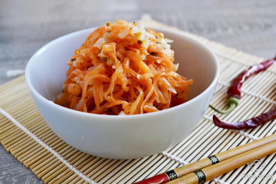Морковь по-корейски (морковча) - пошаговый рецепт с фото
