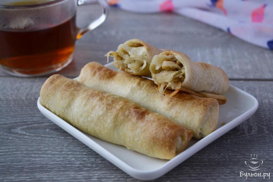 Молдавские пирожки с капустой - вэрзэре - пошаговый рецепт с фото