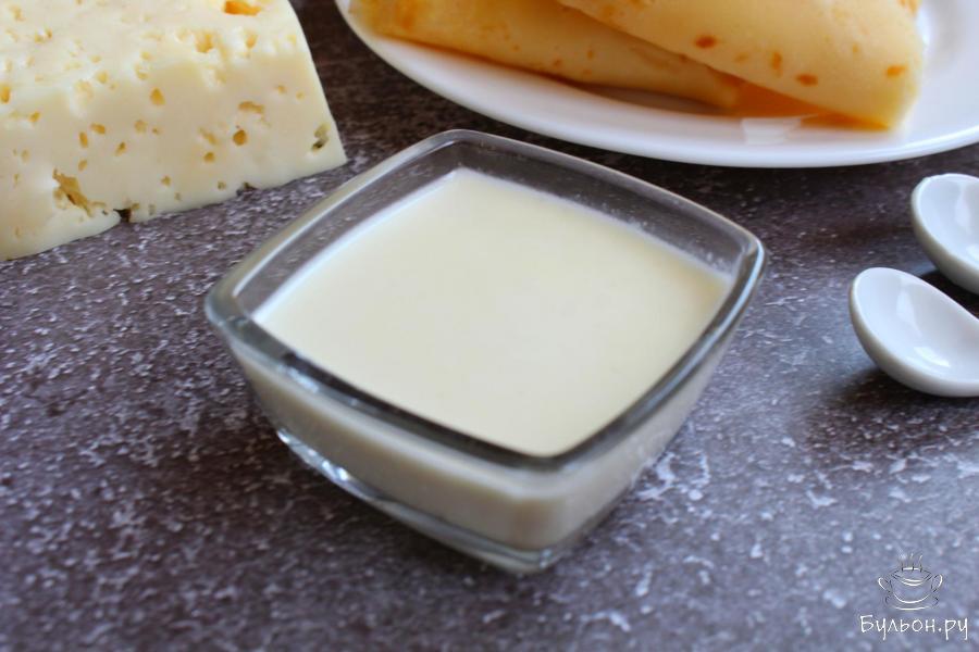Сырный соус на сливках с горчицей - пошаговый рецепт с фото