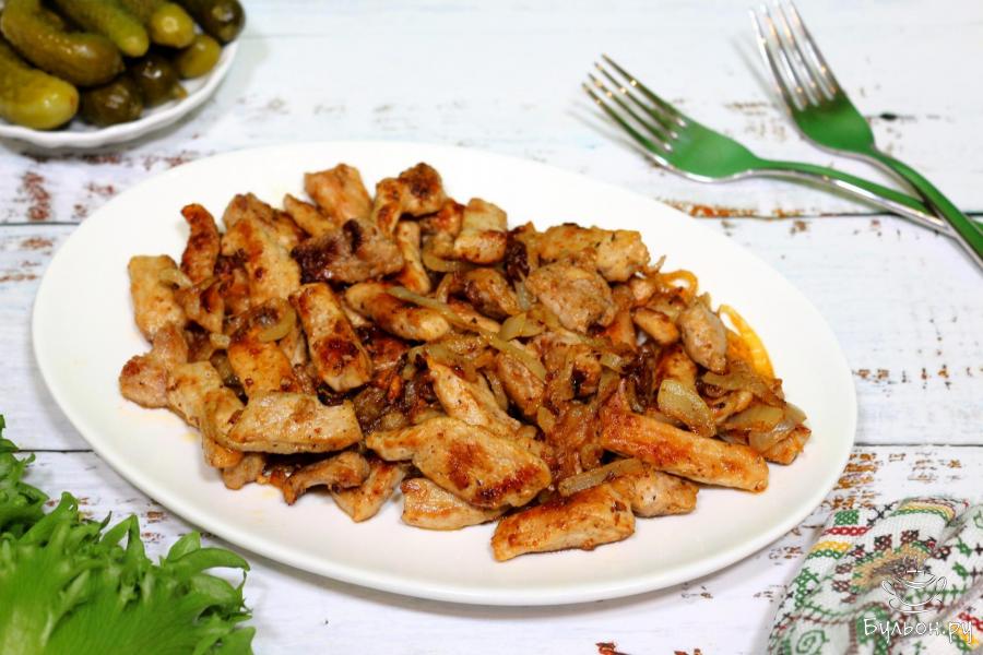 Свинина с луком и специями - пошаговый рецепт с фото