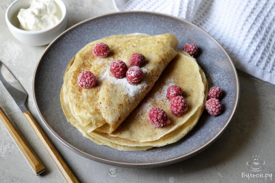 Блины на пшенной каше с дрожжами