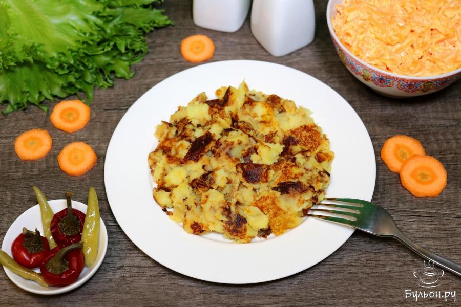 Жареное картофельное пюре - пошаговый рецепт с фото