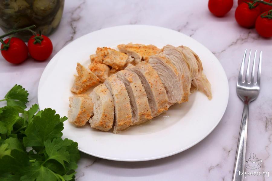 Куриное филе запеченное в кефире - пошаговый рецепт с фото