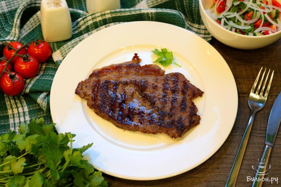 Баффало стейк на гриле - пошаговый рецепт с фото