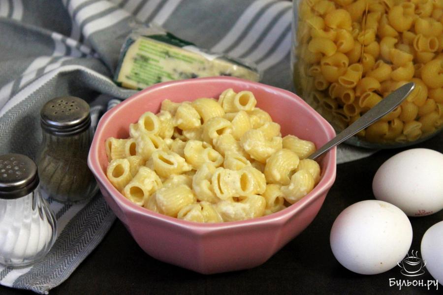 Макароны с сыром и яйцом - пошаговый рецепт с фото