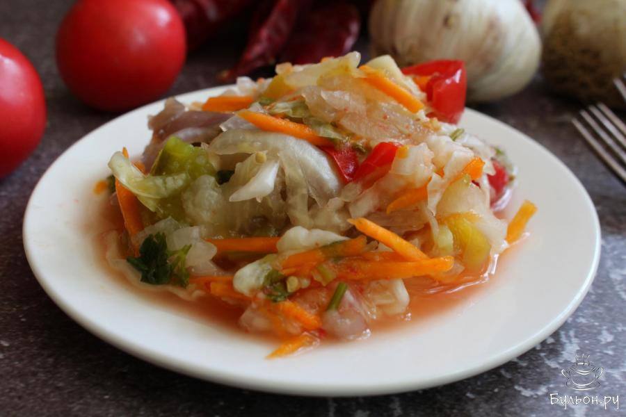 Азербайджанский овощной салат "Хефтябечяр"