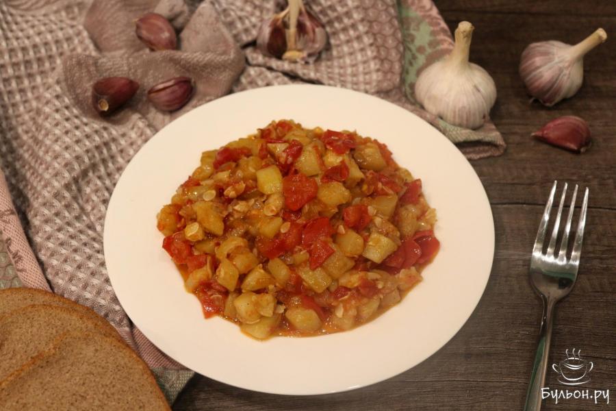 Жареные кабачки с овощами Жареные кабачки с овощами - пошаговый рецепт с фото