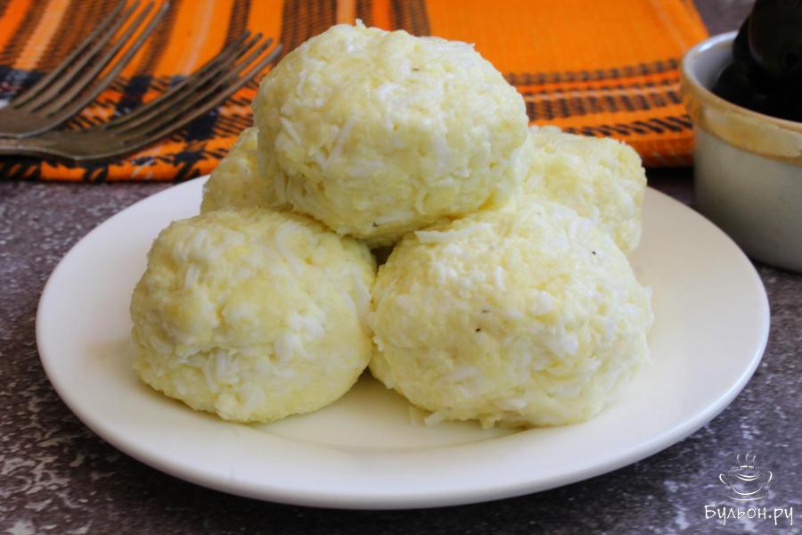 Закусочные сырные шарики с маслинами - пошаговый рецепт с фото