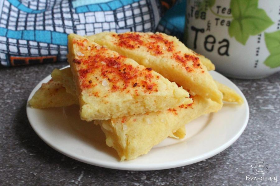 Закусочное сырное печенье с паприкой - пошаговый рецепт с фото