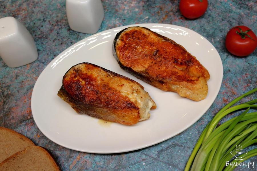 Лосось, жареный на сковороде - пошаговый рецепт с фото