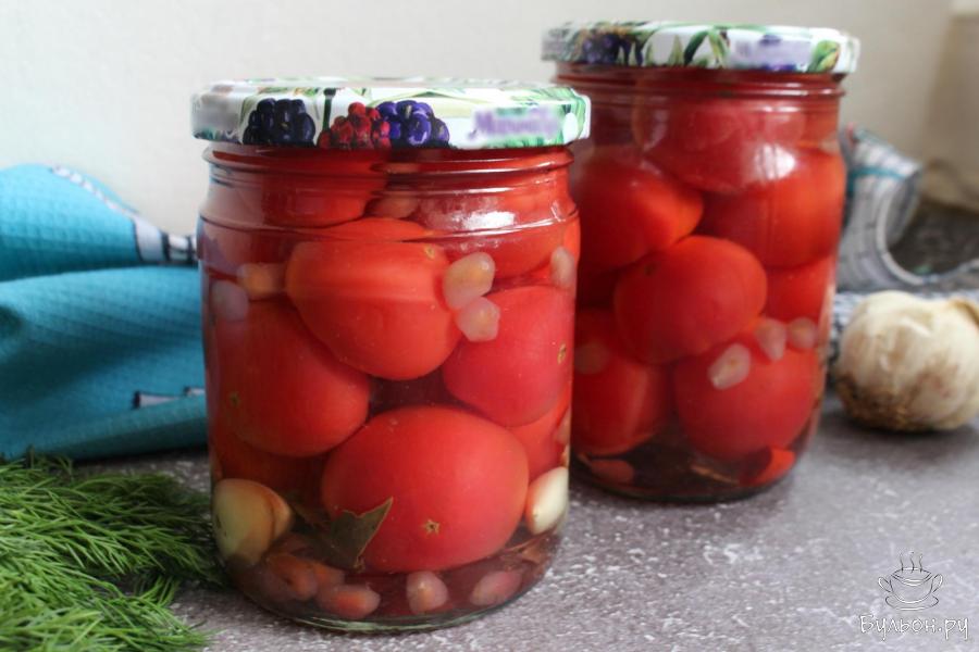 Маринованные помидоры с зернами граната на зиму