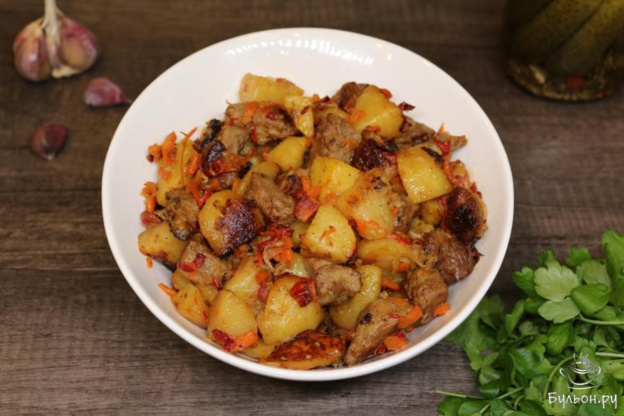 Жаркое из индейки с овощами