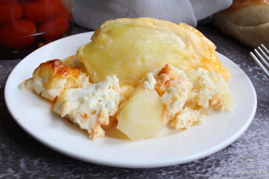 Картофель с творогом в духовке по-княжески - пошаговый рецепт с фото