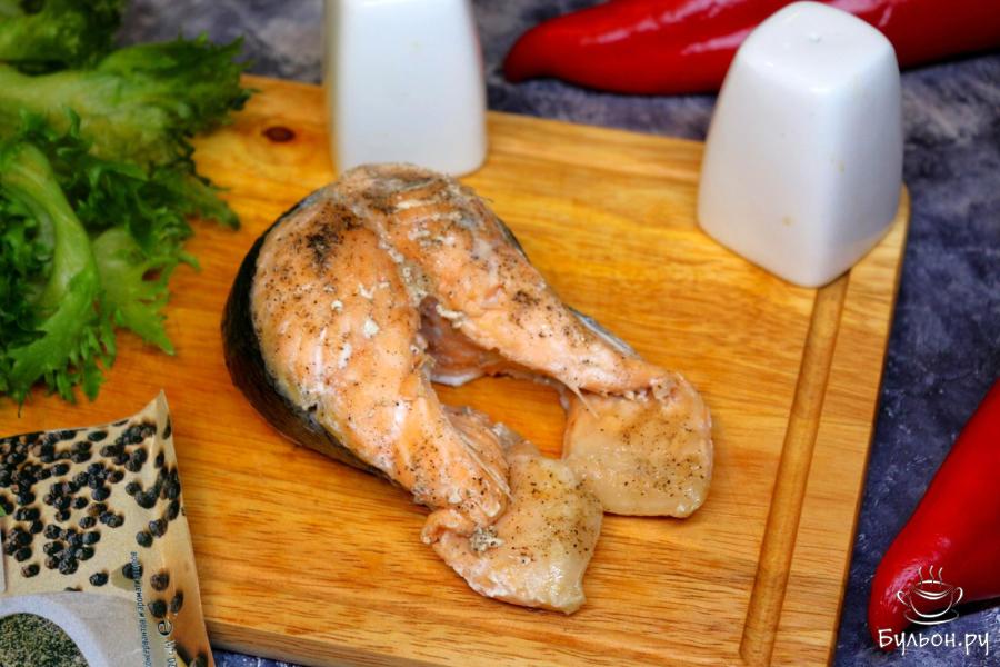 Лосось, приготовленный в пароварке - пошаговый рецепт с фото
