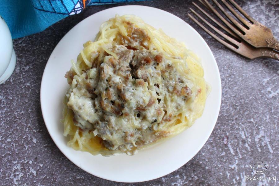 Гнезда с фаршем в сливочном соусе по-итальянски - пошаговый рецепт с фото