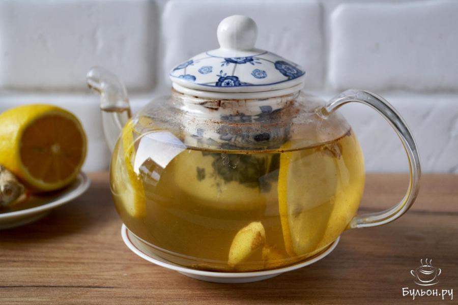 Чай с имбирем, корицей и лимоном - пошаговый рецепт с фото